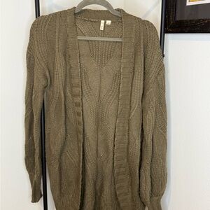 Women's Olive Green Knit Sweater
